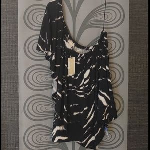 Nwt michael kors off shoulder top womens 3x